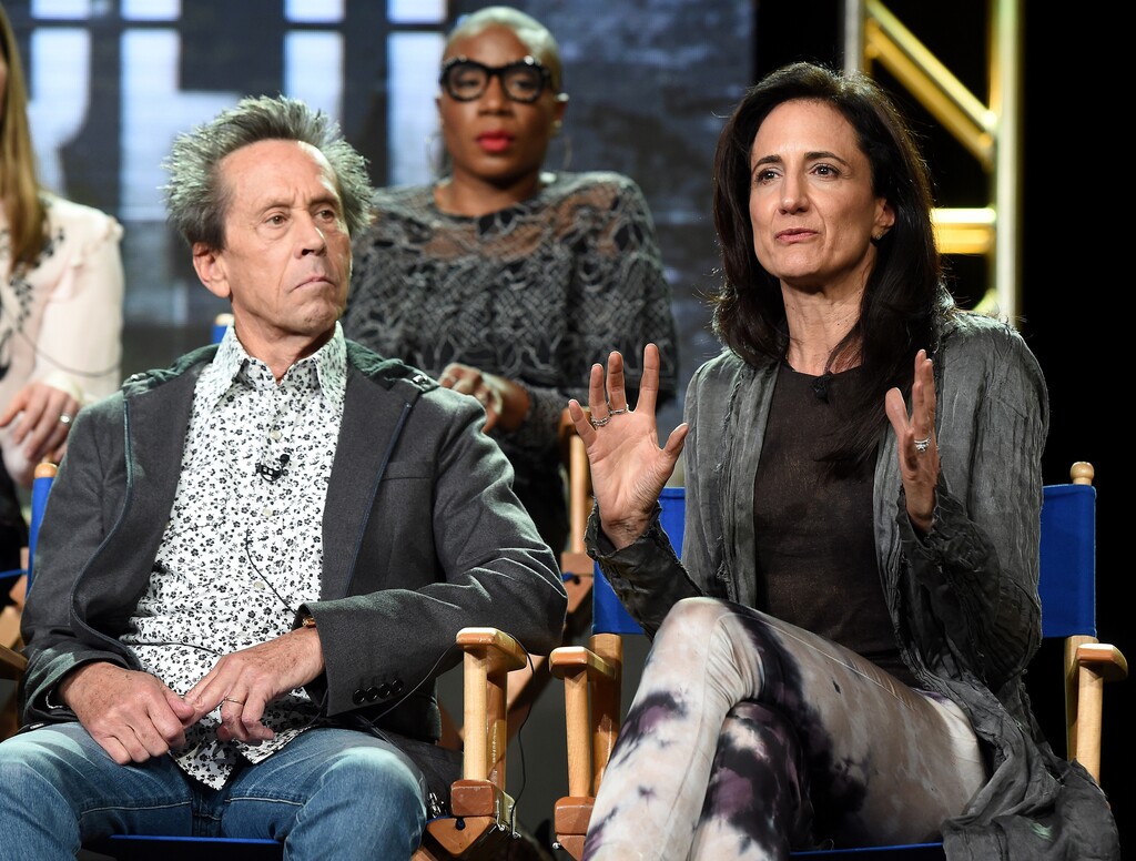 Frank Micelotta  |  FOX/PictureGroupÒShots FiredÓ executive Producers Brian Grazer and Francie Calfo.