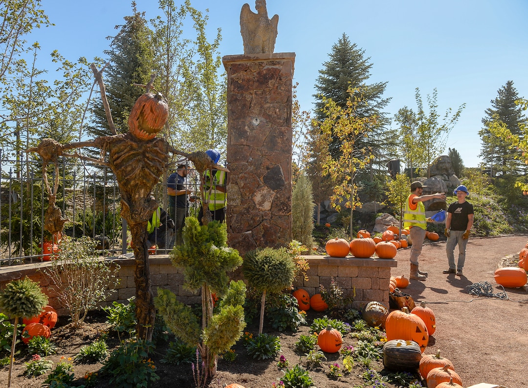 Leah Hogsten  |  The Salt Lake Tribune                  Evermore, a theme park in Pleasant Grove with an old-Europe fantasy atmosphere is having a "soft opening" on Saturday, Sept. 22, and an official grand opening on Sept. 29, 2018. 