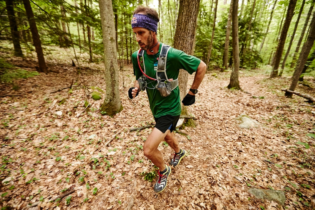 Josh Campbell  |  Red Bull Content PoolKarl Meltzer trains for his attempt to break the record for running the length of the Appalachin Trail, in New Hampshire, USA on 9 June, 2016.