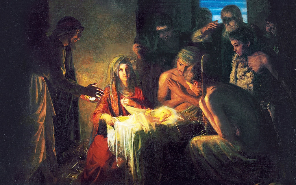 (The Church of Jesus Christ of Latter-day Saints)
Painting depicts the birth of Jesus.