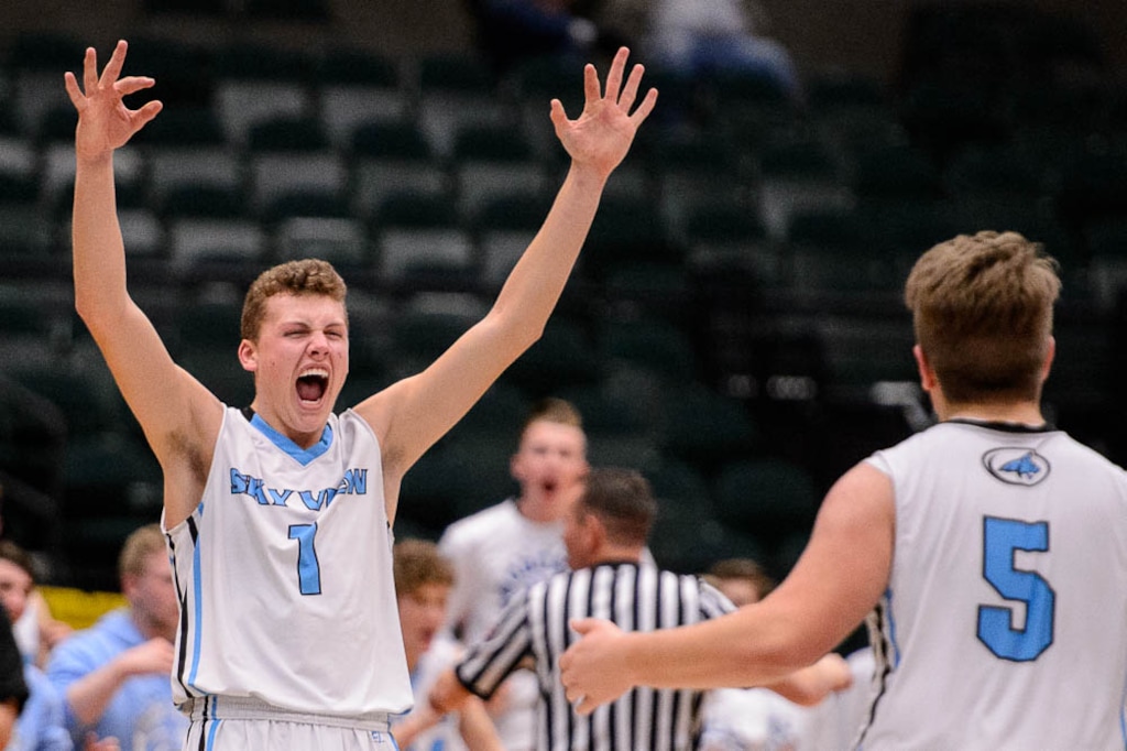 (Trent Nelson | Tribune file photo) Sky View High School's Mason Falslev, playing in a 2018 state tournament game in Orem, is expected to become part of Utah's No.-5 ranked recruiting class Wednesday, Nov. 13, 2019.