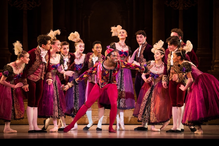 (Courtesy Ballet West | Beau Pearson) Demi soloist Joshua Whitehead and the artists of Ballet West perform in "Cinderella."