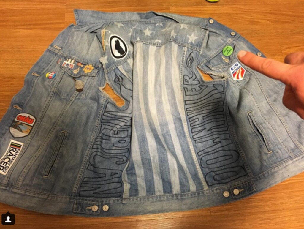 (U.S. Ski Team) This faded denim vest, which hasn't been washed in three years, has become a focal point of the U.S. men's alpine team. American downhill racers on the World Cup circuit have a chance each week to claim temporary ownership of the vest with a top-5 finish.