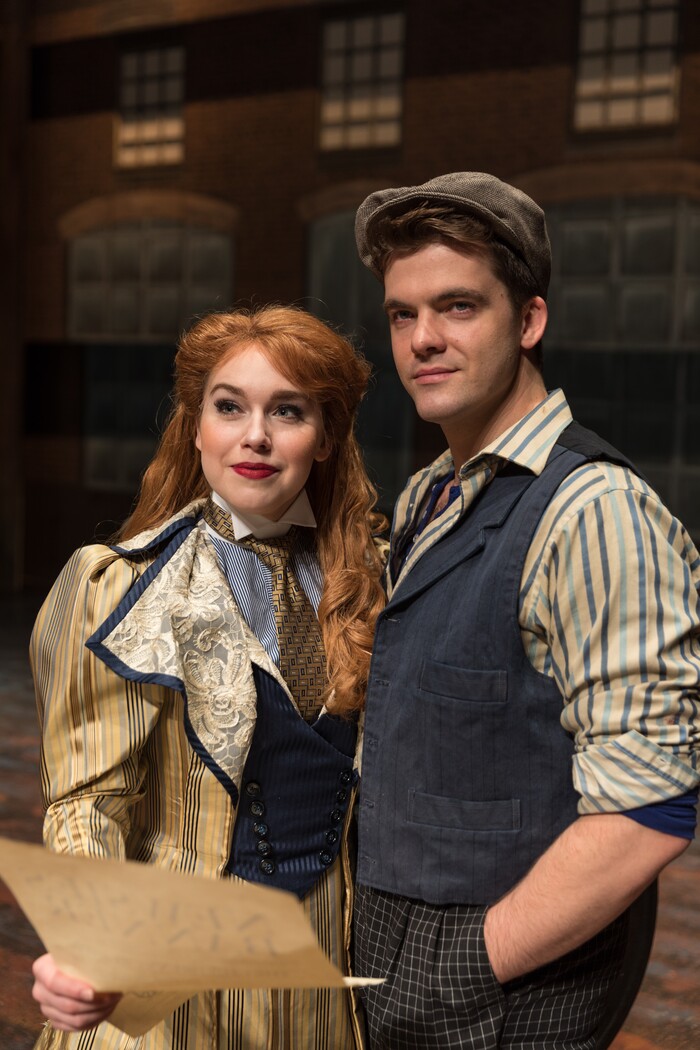 (Courtesy Pioneer Theatre Company) Nadia Vynn (Katherine) and Jonathan Shew (Jack Kelly) in Pioneer Theatre Company's production of "Newsies," running Dec. 1-20 in Salt Lake City.