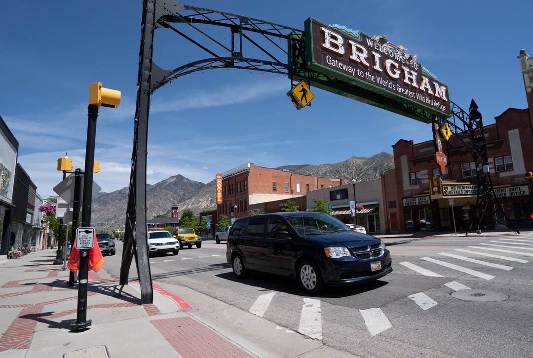 (Francisco Kjolseth | The Salt Lake Tribune) Idle Isle Cafe in Brigham City, just a few doors down from the town sign is turning 100 this month. The restaurant has been in its current location since May 1, 1921 — making it one of Utah's continuously operating restaurant.