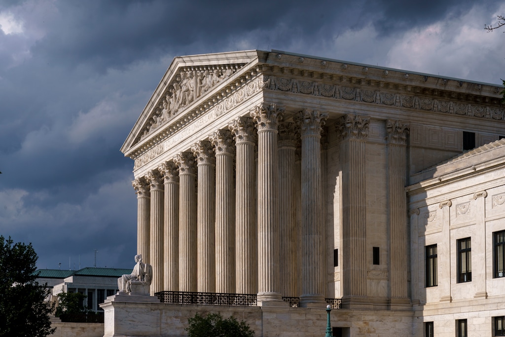 (J. Scott Applewhite | AP) In this June 8, 2021 photo, the Supreme Court is seen in Washington.