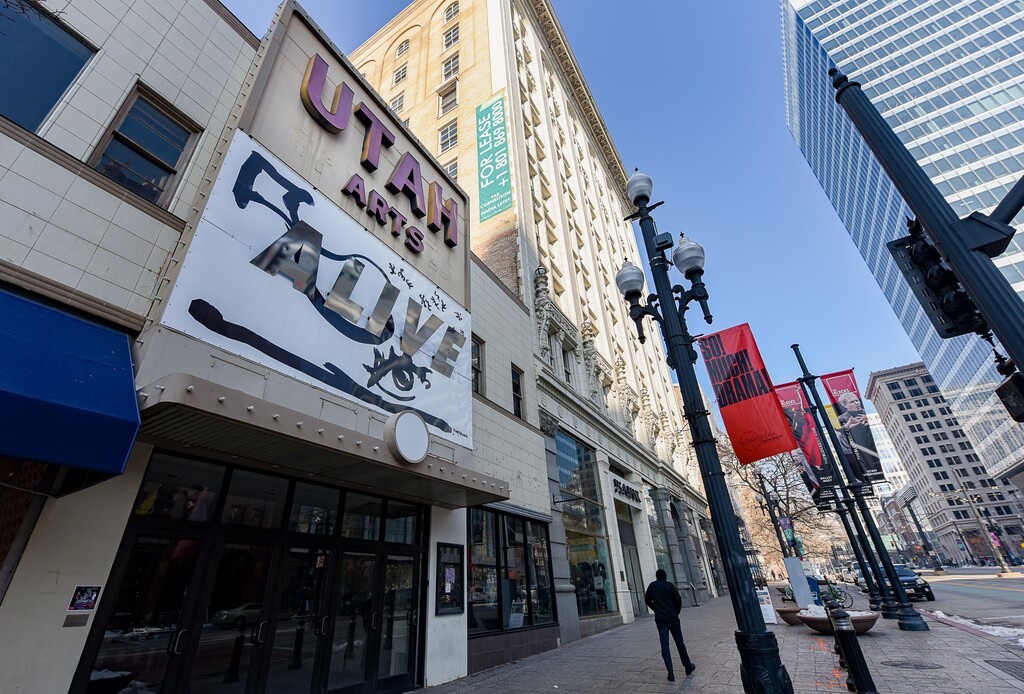 (Francisco Kjolseth | Tribune file photo)  The Utah Theater on Main Street on Dec. 3, 2019.