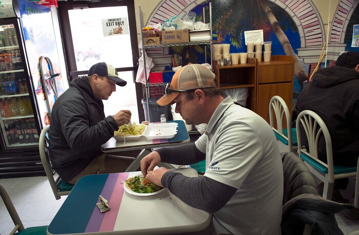 (Scott Sommerdorf   |  The Salt Lake Tribune)   The lunch rush is underway at Anaya's Market on  Jan. 11, 2018.