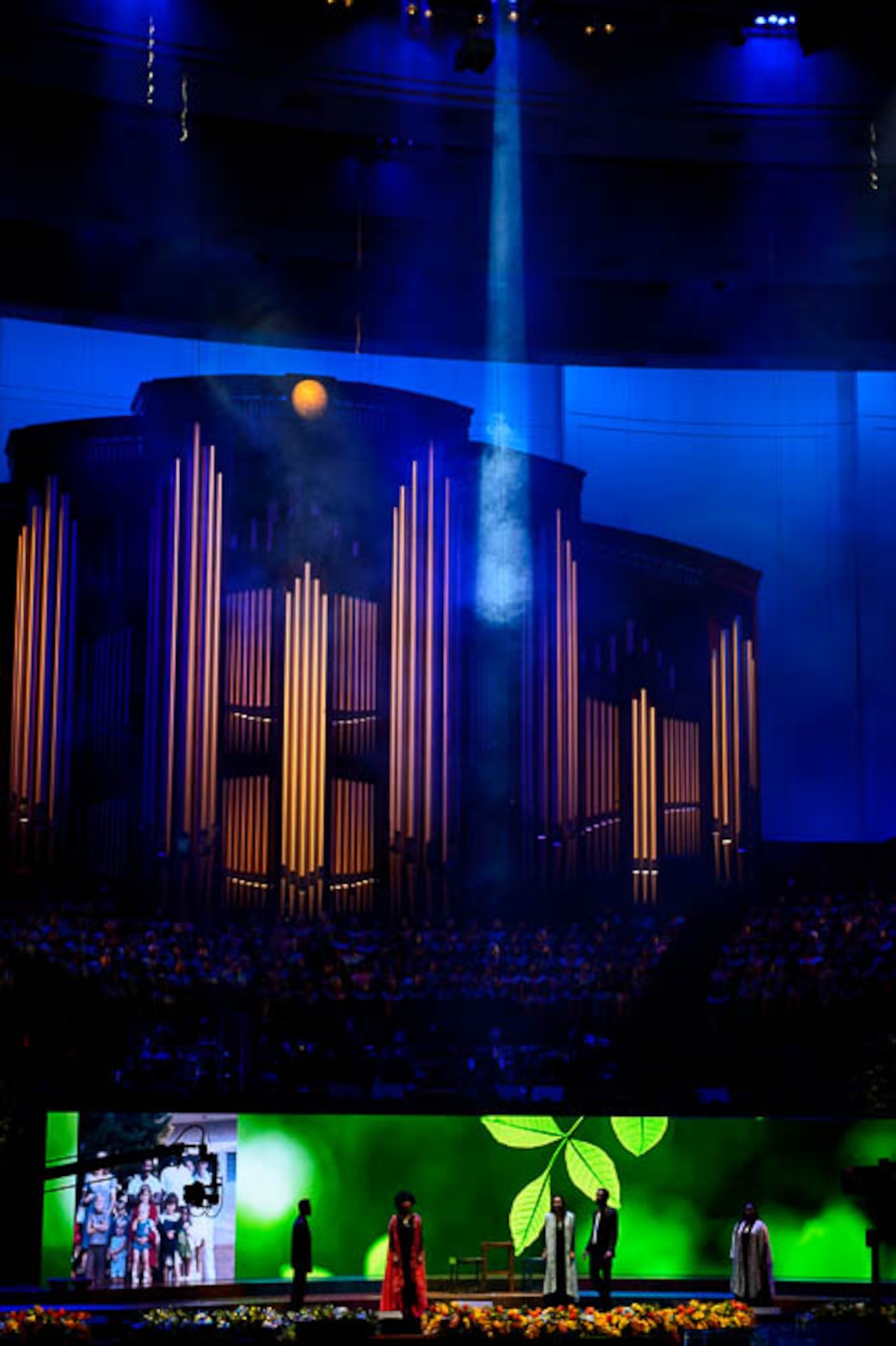 (Trent Nelson | The Salt Lake Tribune)  The dress rehearsal for “Be One,” an event put on by the LDS Church to celebrate the 1978 revelation on the priesthood on its 40th anniversary (which is June 1), in Salt Lake City, Thursday May 31, 2018.