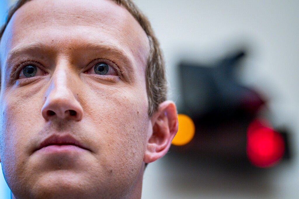 (Pete Marovich | The New York Times) Facebook CEO, Mark Zuckerberg, testifies before the House Financial Services Committee on Capitol Hill in Washington, DC on Wednesday, Oct. 23, 2019.
