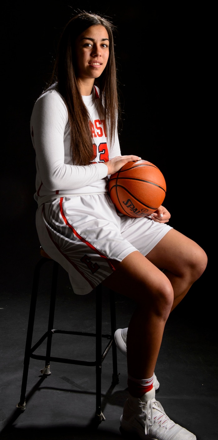 (Steve Griffin  |  The Salt Lake Tribune)  Prep basketball Liana Kaitu'u, East, in the Salt Lake Tribune studio in Salt Lake City Tuesday April 10, 2018.