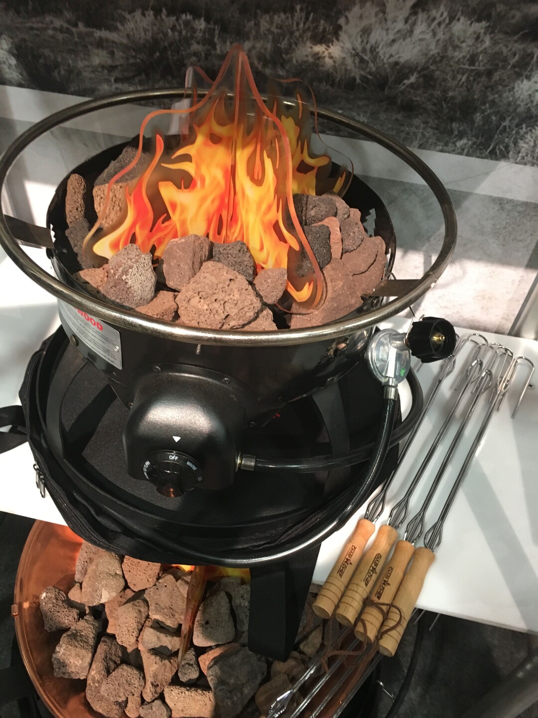 Tom Wharton  |  Special to The TribuneGas fire pits from Cache County company Camp Chef run on propane and are a good alternative on public lands when campfires are prohibited during drought or fire seasons.