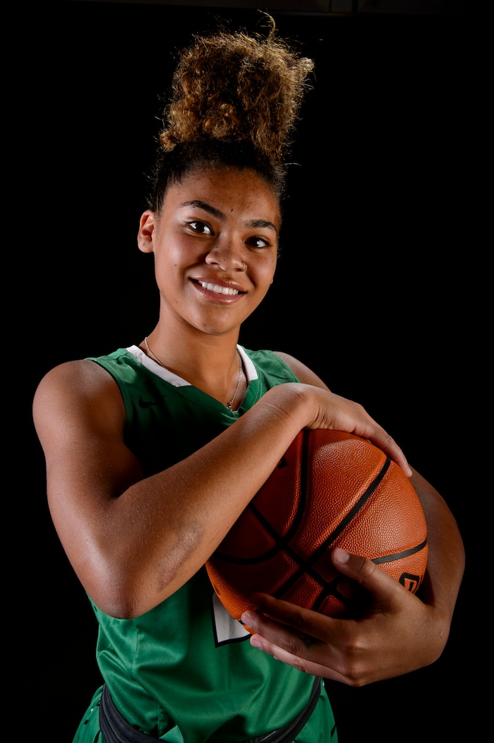 (Steve Griffin  |  The Salt Lake Tribune)  Prep basketball Lavender Briggs, Provo, in the Salt Lake Tribune studio in Salt Lake City Tuesday April 10, 2018.