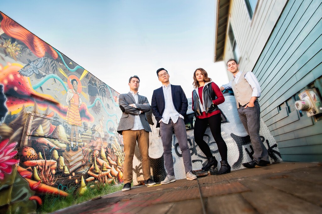 (Carlin Ma | Courtesy photo) The Dover String Quartet — from left, violinists Joel Link and Bryan Lee, violist Milena Pajaro-van de Stadt and cellist Camden Shaw — will perform at Libby Gardner Concert Hall on Sept. 27.