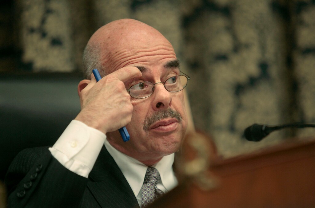 in 2007, then- Rep. Chairman Henry Waxman, D-Calif., scratches his brow during a House Oversight and Government Reform Committee in Washington. Bloomberg photo by Andrew Councill