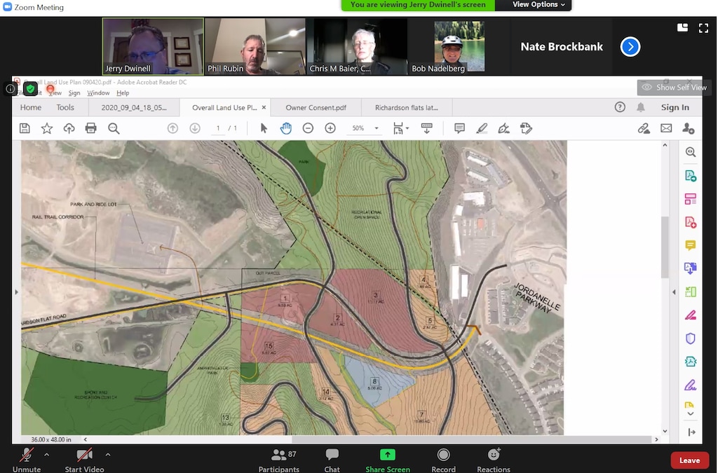 Screen capture from Hideout Town Council meeting on Sept. 4, 2020.