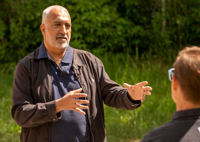 (Rick Egan | The Salt Lake Tribune) Salt Lake County District Attorney Sim Gill, leads a tour of the new Camp Hope, which the district attorneys office runs for kids who have observed or have been victims of violence, on Wednesday, June 30, 2021.