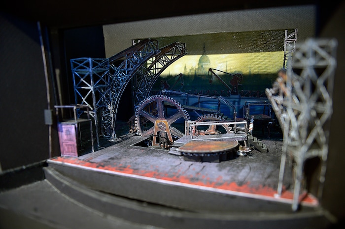 (Chris Samuels | The Salt Lake Tribune) George Maxwell's Sweeney Todd Scenic Design is on display at a showcase for Utah Design Arts at the Rio Grande Depot in Salt Lake City, Sept. 12, 2019.