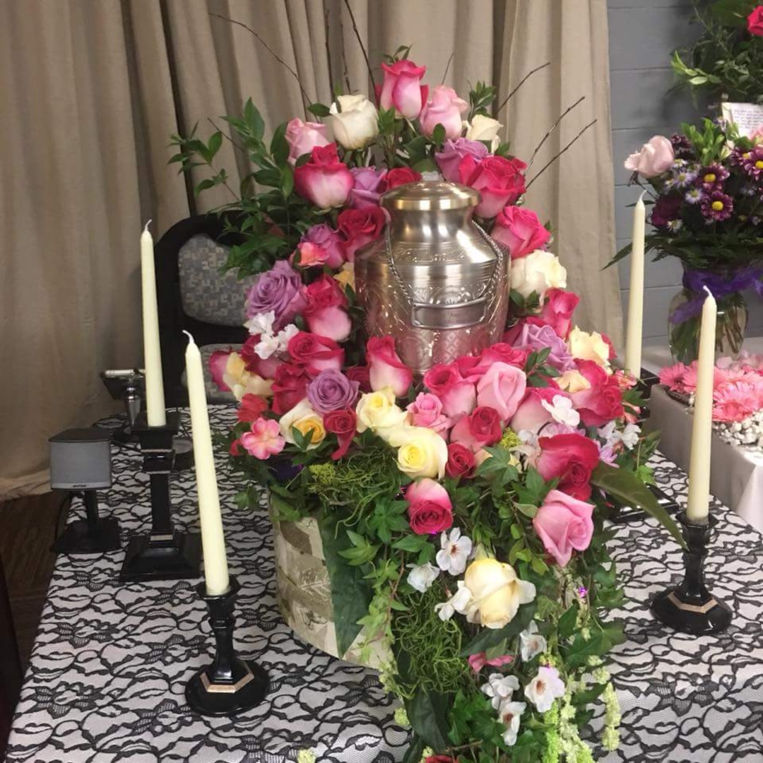 (Courtesy photo) Cinamon Hadley's urn, at the memorial and celebration of life held in her honor on Jan. 13 in West Valley City.