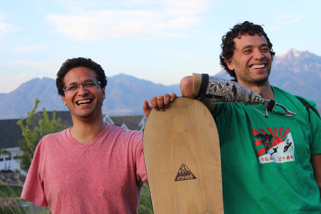 (Courtesy of  Josh Matagi) Samoana "Sam" Matagi, right, and his brother, Fatu Matagi, in 2015 in Salt Lake County, Utah.
