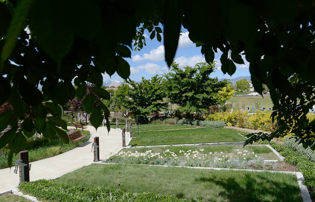 (Francisco Kjolseth | The Salt Lake Tribune) The Conservation Garden Park at Jordan Valley offers a number of water wise grass displays for the region in 2016.