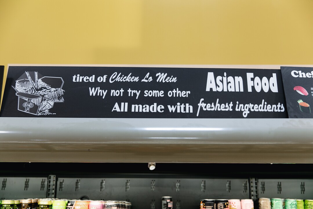 (Rachel Rydalch | The Salt Lake Tribune) A sign in the Chinatown Supermarket,  Wednesday, March 2, 2022.