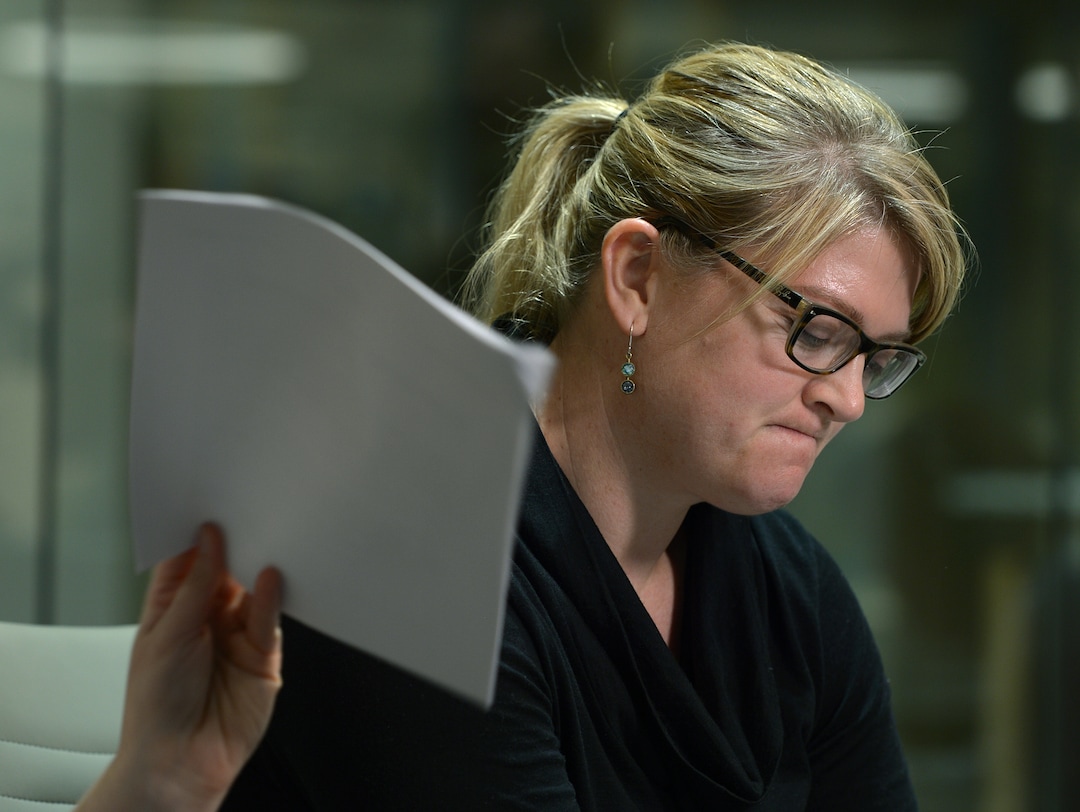 (Leah Hogsten  |  The Salt Lake Tribune) "I appreciate the level and the degree that our society has taken this situation for what it is," said Alex Wubbels responding to the news of Detective Jeff Payne's firing. "I can only hope that my actions are enough to invoke change." Detective Jeff Payne, who arrested University Hospital nurse Alex Wubbels, was fired October 10, 2017 and his watch commander on the day of the encounter, Lt. James Tracy, has been demoted, according to documents signed by Salt Lake City Police Chief Mike Brown that were delivered to the officers Tuesday. Payne aggressively arrested Wubbels on July 26, after she refused to allow him to draw the blood from an unconscious patient involved in a fiery crash in Cache County earlier in the day. Citing hospital policy, Wubbels had told Payne he could not draw the crash victimÕs blood because the man was not under arrest, Payne did not have a warrant, and he could not obtain consent from the unconscious man.
