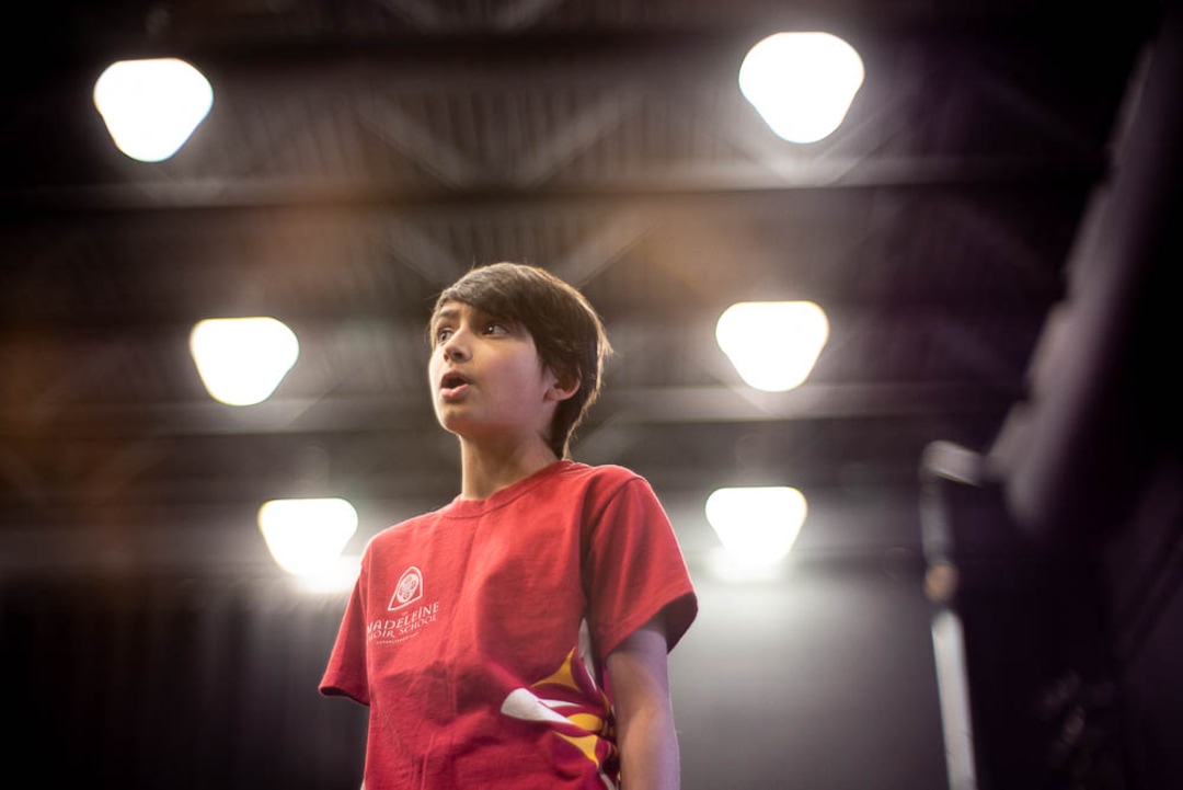 (Trent Nelson | The Salt Lake Tribune)  Rehearsal for Utah Opera's The Little Prince with 11-year-old Nitai Fluchel in the title role of the Little Prince. In Salt Lake City on Friday Dec. 7, 2018.