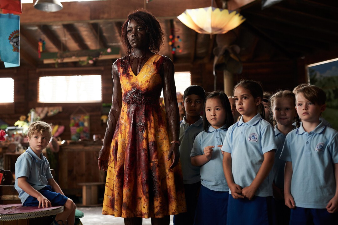 (Ben King  |  courtesy Sundance Institute) Lupita Nyong'o plays a kindergarten teacher protecting her students from a zombie infestation in director Abe Forsythe's horror-comedy "Little Monsters," which will screen in the Midnight program of the 2019 Sundance Film Festival.