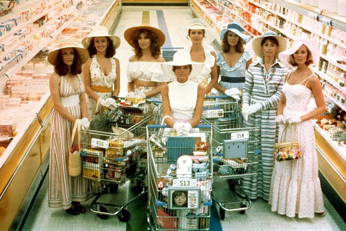 (Courtesy photo) Katharine Ross (front center) stars in the 1975 science-fiction thriller "The Stepford Wives," in which suburban housewives start changing in disturbing ways.