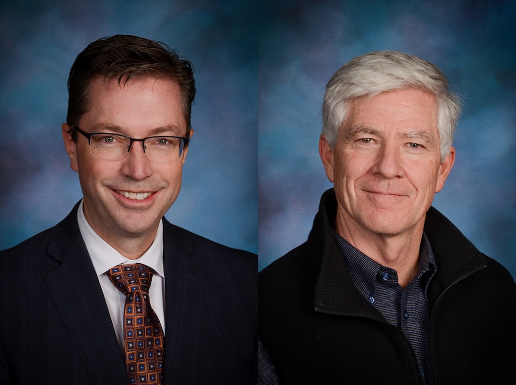 (Photos courtesy of Salt Lake City School District) Alan Kearsley, left, and Larry Madden.