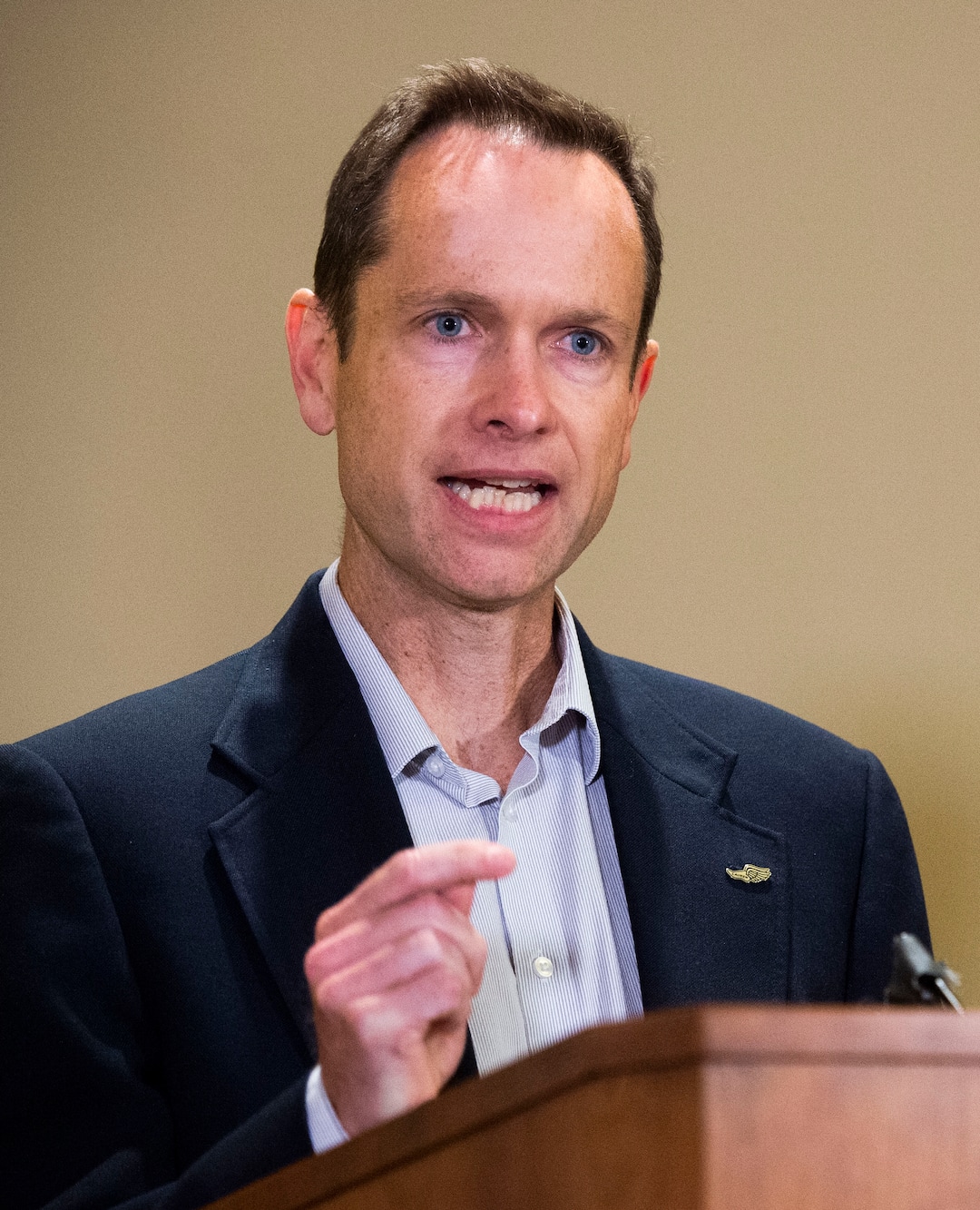 (Rick Egan | The Salt Lake Tribune) Matt McCluskey speaks at a news conference Thursday, June 27, 2019, following the filing of a lawsuit against the University of Utah for $56 million, alleging campus police could have done more to prevent the murder of their daughter Lauren.