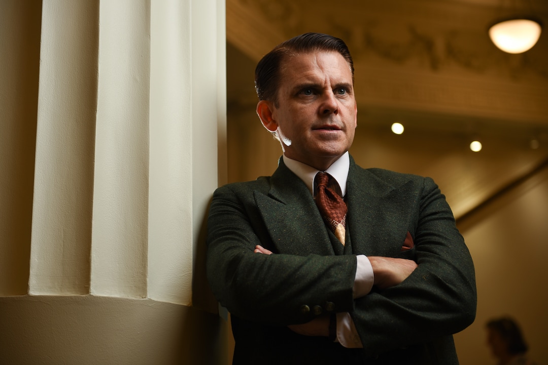 (Francisco Kjolseth  |  The Salt Lake Tribune)  Robert Creighton, actor who is writer, composer and star of "Cagney: The Musical," opening in September at Pioneer Theatre - where it is worshipping for a Broadway run, is photographed at The Wave in Salt Lake City.
