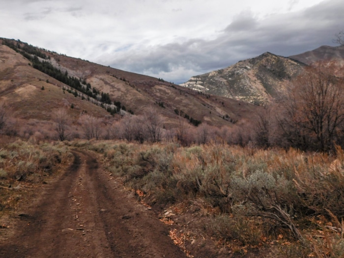 (Erin Alberty | The Salt Lake Tribune)  Porphyry Hill offers sweeping views of Ophir Canyon and the Tooele Valley. Photo taken Nov. 27, 2017.
