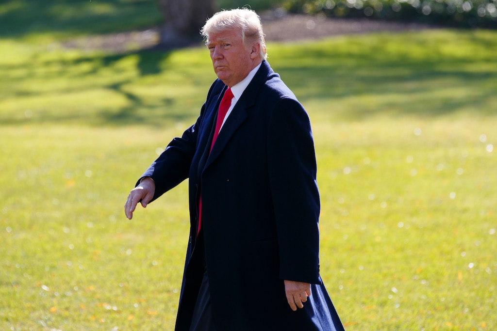 (AP Photo/Evan Vucci) President Donald Trump walks to board Marine One on the South Lawn of the White House, Wednesday, Nov. 29, 2017, in Washington. Stoking the same anti-Islam sentiments he fanned on the campaign trail, President Donald Trump on Wednesday retweeted a string of inflammatory videos from a fringe British political group purporting to show violence being committed by Muslims.