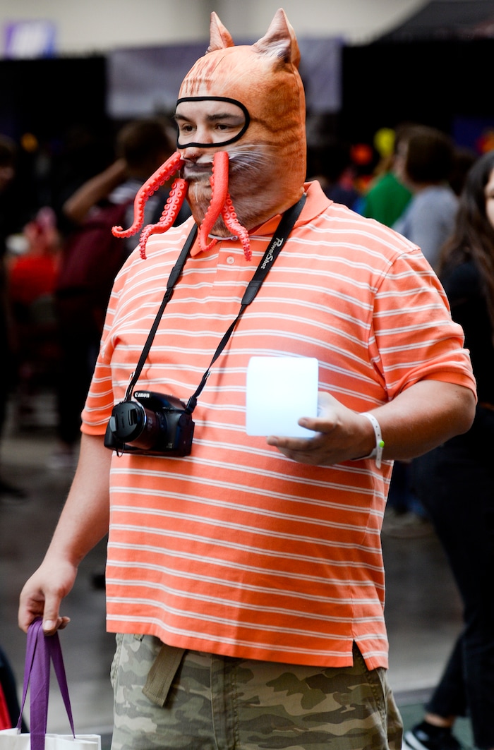 Leah Hogsten  |  The Salt Lake Tribune  Cosplayers roam the aisles atÊFanX Salt Lake Comic Convention, Saturday, April 20, 2019. 