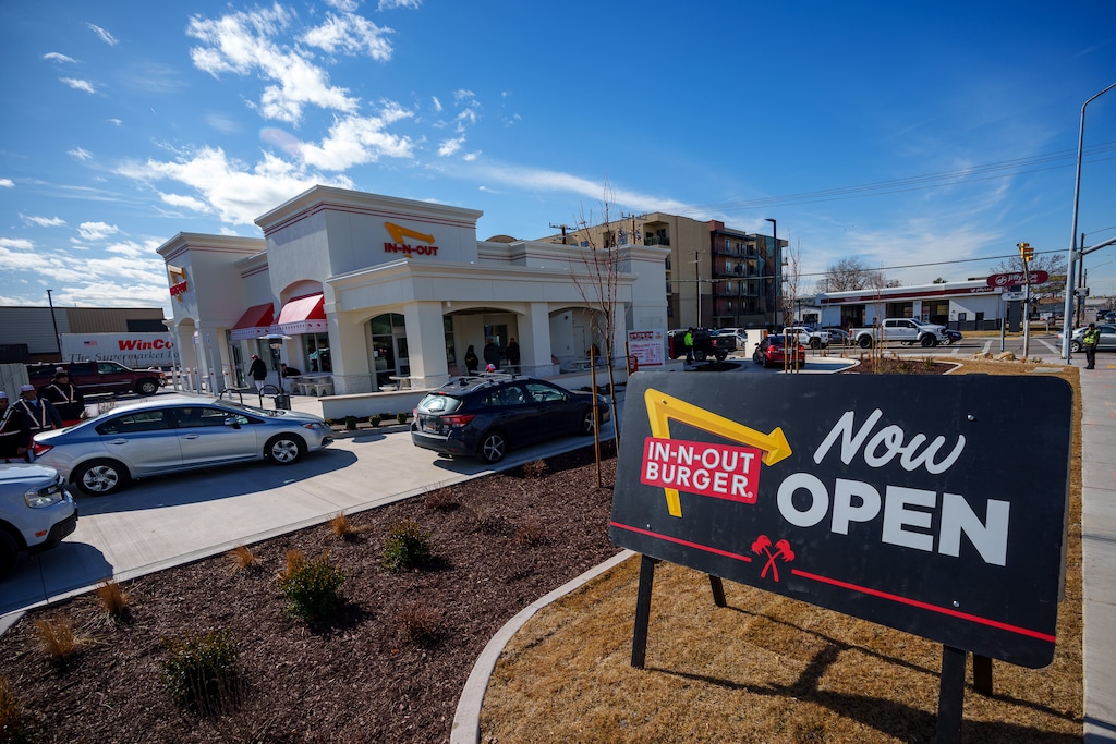 (Trent Nelson  |  The Salt Lake Tribune) The In-N-Out Burger in South Salt Lake on Thursday, Feb. 6, 2025.