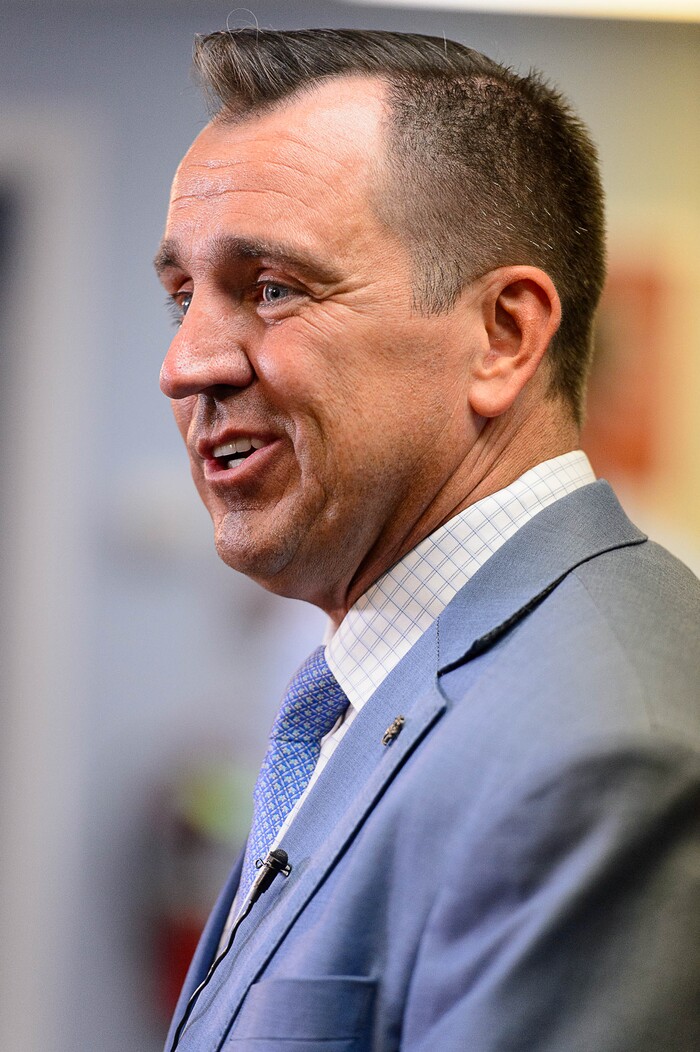 (Trent Nelson | The Salt Lake Tribune) House Speaker Greg Hughes speaks at a news conference on Operation Rio Grande, at Odyssey House in Salt Lake City, Tuesday August 22, 2017.