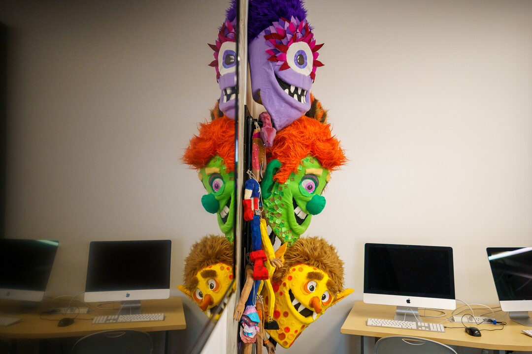 (Trent Nelson  |  The Salt Lake Tribune) Puppets at Spy Hop’s new headquarters in the Central Ninth neighborhood of Salt Lake City on Wednesday, April 28, 2021.