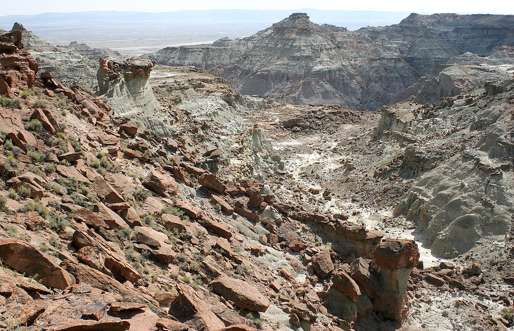 (Jerret Raffety | Rawlins Daily Times via AP) A landscape of Adobe Town, located within a swath of land found in southern Wyoming known as the Red Desert, is pictured on Saturday, Sept. 8, 2007. On Wednesday, Utah's senators announced their opposition to a draft resource management plan for the Rock Springs Field Office, which manages 3.6 million acres, including Adobe Town.