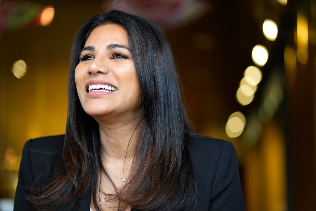 (Francisco Kjolseth | The Salt Lake Tribune) Utah entrepreneur Lavanya Mahate, owner and founder of Saffron Valley restaurants, talks about her roots and her latest venture in starting the non-profit RISE Culinary Institute on Thursday, March 2, 2023.