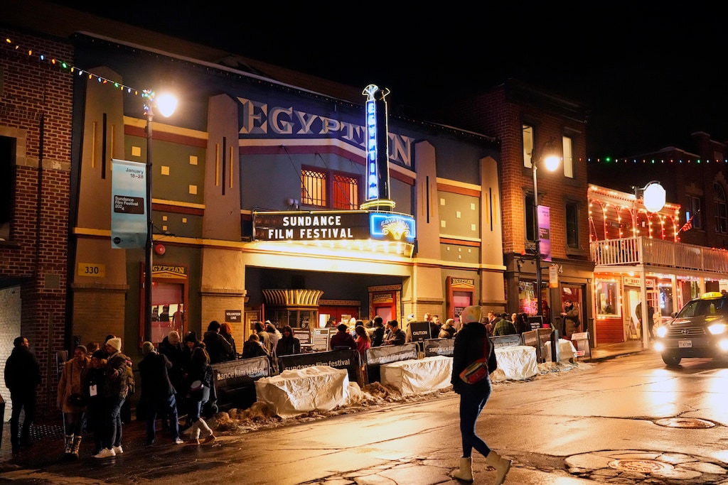 (Charles Sykes | Invision | The Associated Press) The Egyptian Theatre is seen during the Sundance Film Festival on Sunday, Jan. 21, 2024, in Park City.