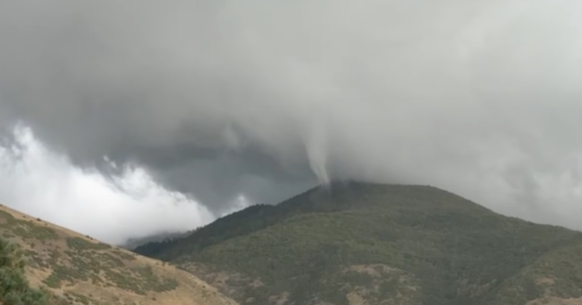 Tornado touches down on Davis County mountainside cover
