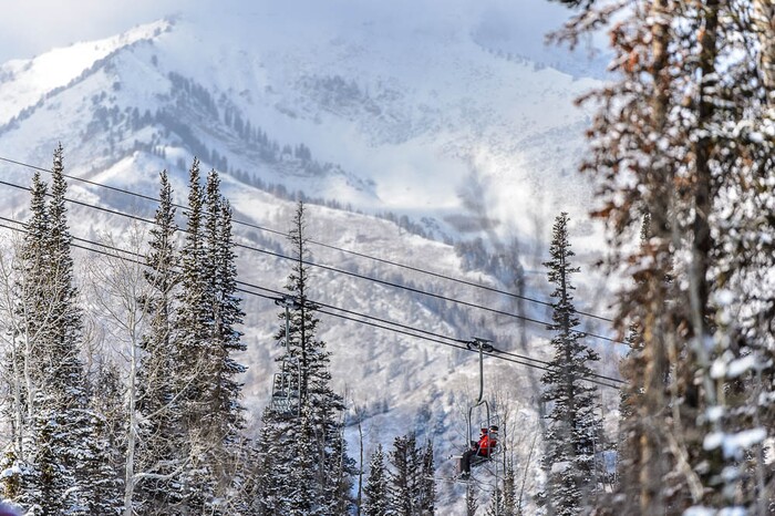 (Trent Nelson | The Salt Lake Tribune) Skiers at Solitude Mountain Resort, Thursday December 21, 2017.