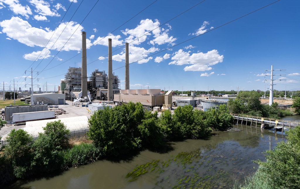 (Francisco Kjolseth | The Salt Lake Tribune) Property that Rocky Mountain Power is seeking a rezone along North Temple and west of the Jordan River, pictured on Wednesday, July 6, 2022. The energy company plans to build a new corporate headquarters, in “an inaugural development” in its strategy to redevelop 100 acres it owns there to create what’s being called the Power District Campus.