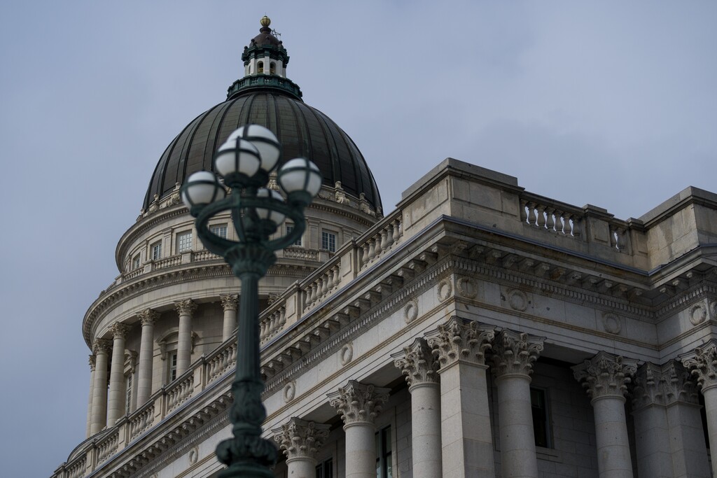 (Trent Nelson  |  The Salt Lake Tribune) The Utah Capitol in Salt Lake City on Thursday, Feb. 8, 2024. A revised bill in the Legislature would allow elected officials to keep their calendars from the public.