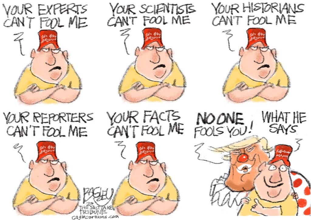 (Pat Bagley | The Salt lake Tribune) This cartoon, titled "Bring in the Clown," appears in The Salt Lake Tribune on Wednesday, Sept. 2, 2020.