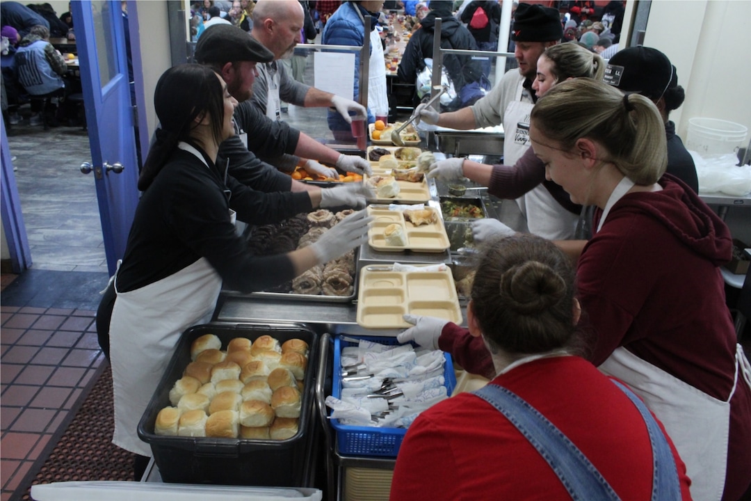 (Photo courtesy of Catholic Community Services) Catholic Community Services serves almost 1,000 meals each day at its St. Vincent de Paul Dining Hall.