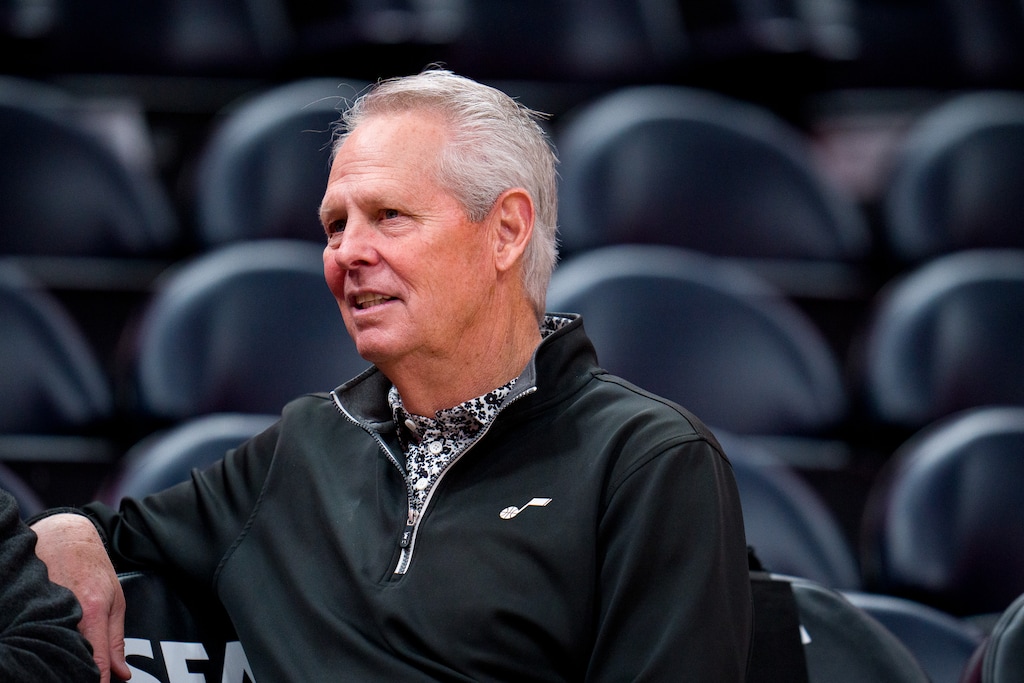 (Trent Nelson  |  The Salt Lake Tribune) Danny Ainge as the Utah Jazz host the Miami Heat, NBA basketball in Salt Lake City on Saturday, Dec. 30, 2023.