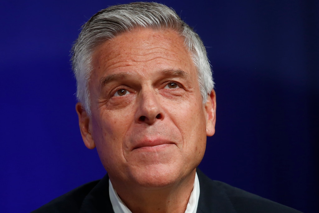 (Rick Bowmer | AP file photo)  Republican Utah gubernatorial candidate and former ambassador Jon Huntsman Jr. looks on during a debate on May 20, 2020, in Salt Lake City.